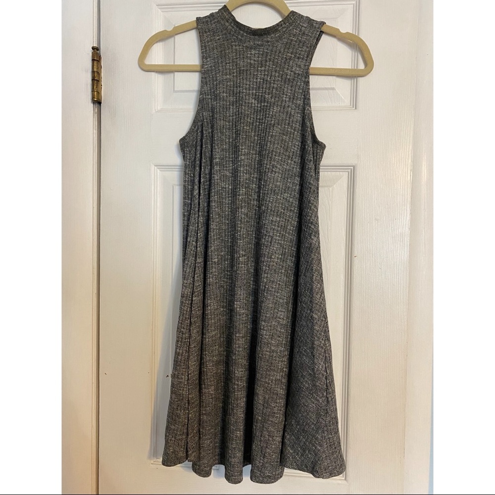Gray Heathered Swing Dress | Size S